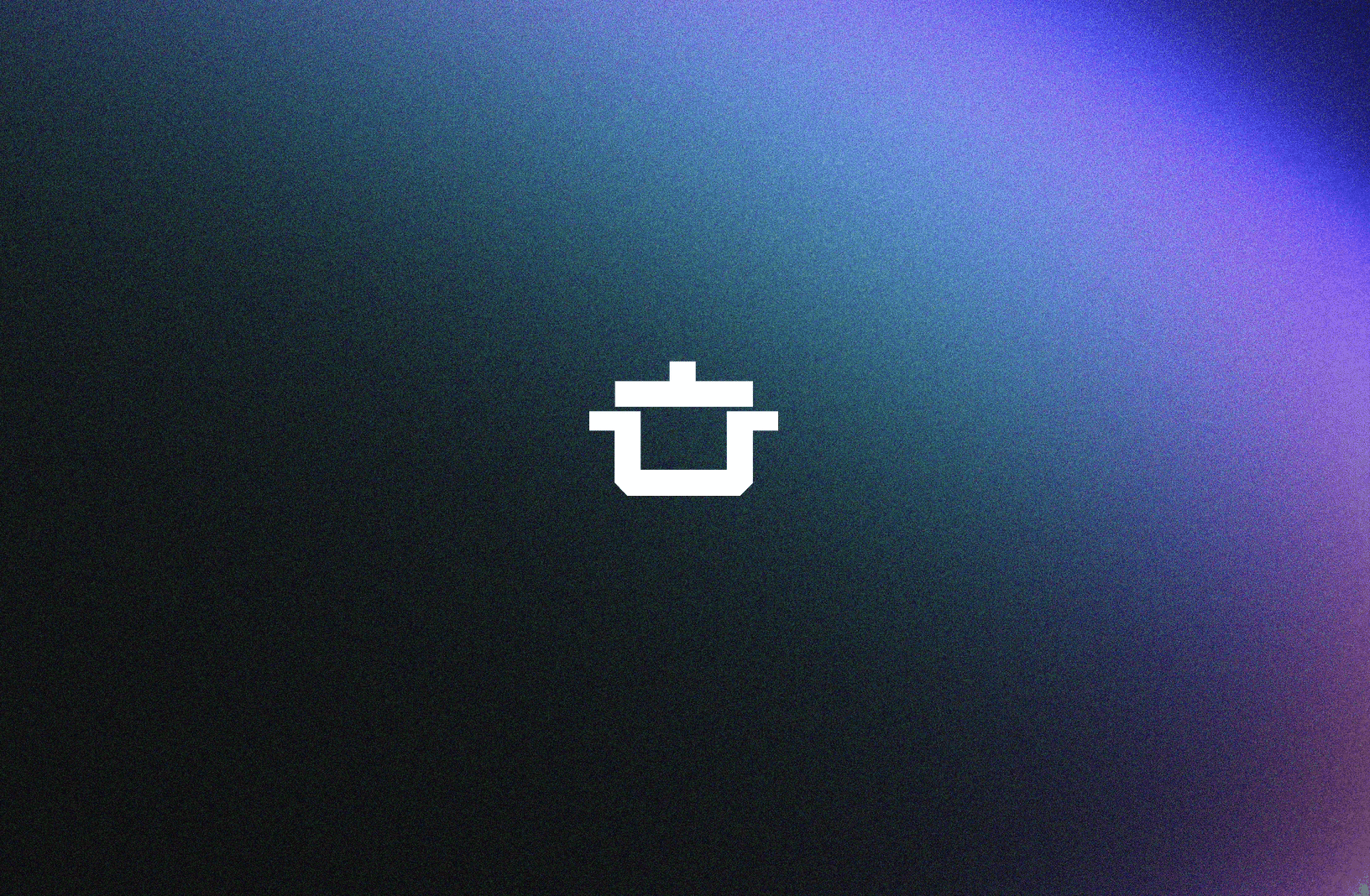 The animated Roux pot on its gradient background